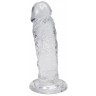 Прозрачный фаллоимитатор на присоске Majestic Jelly Dildo - 14,7 см.