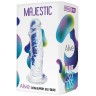 Прозрачный фаллоимитатор на присоске Majestic Jelly Dildo - 14,7 см.