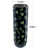 Мини-вибратор Rechargeable Glow-in-the-dark Heart Massager - 8,5 см.