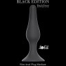 Чёрная анальная пробка Slim Anal Plug Medium - 11,5 см.