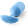 Голубая пробка для ношения B-vibe Snug Plug 3 - 12,7 см.