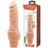 Телесный вибратор-реалистик Clark - 19,5 см.