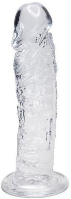 Прозрачный фаллоимитатор на присоске Empire Jelly Dildo - 19,3 см.