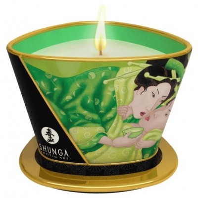 Массажная свеча Exotic Green Tea с ароматом зелёного чая - 170 мл.