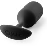 Чёрная пробка для ношения B-vibe Snug Plug 3 - 12,7 см.