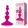 Ярко-розовый анальный стимулятор COSMO - 8 см.