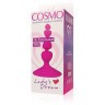 Ярко-розовый анальный стимулятор COSMO - 8 см.