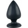 Большая чёрная анальная втулка Black Velvet Extra XL - 14 см.