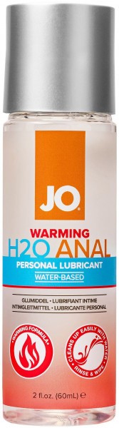 Анальный согревающий лубрикант на водной основе JO Anal H2O Warming - 60 мл.