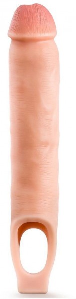 Телесная насадка-удлинитель 11.5 Inch Silicone Cock Sheath Penis Extender - 29,2 см.