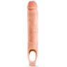 Телесная насадка-удлинитель 11.5 Inch Silicone Cock Sheath Penis Extender - 29,2 см.