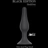 Чёрная малая анальная пробка Slim Anal Plug Small - 10,5 см.