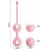 Нежно-розовые вагинальные шарики Kegel Tighten Up I