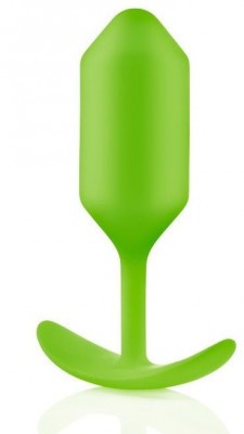 Лаймовая пробка для ношения B-vibe Snug Plug 3 - 12,7 см.