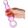 Анальный розовый жезл Quintessence Anal Slider - 18 см.