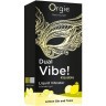 Съедобный жидкий вибратор Dual Vibe! со вкусом лимонного джина с тоником - 15 мл.
