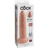 Телесный необрезанный фаллоимитатор на присоске 9  Uncut Cock - 25,4 см.