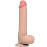 Телесный фаллоимитатор Sliding Skin Dual-Layered 9.0 - 23 см.