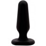 Черная анальная пробка S Silicone Plug - 7,3 см.