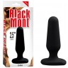 Черная анальная пробка S Silicone Plug - 7,3 см.