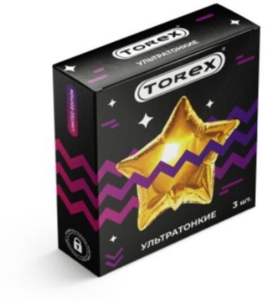 Презервативы Torex Party  Ультратонкие  - 3 шт.