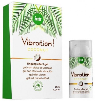 Возбуждающий гель с ароматом кокоса Vibration Coconut - 15 мл.