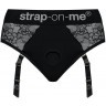 Черные трусики для насадок Diva Lingerie Harness - size S