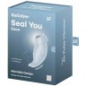 Нежно-голубой вакуумный стимулятор клитора Seal You Soon