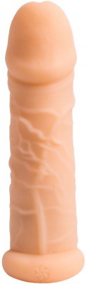 Телесный фаллоудлинитель Extra Sense Bubbles - 13,5 см.