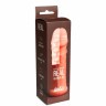 Телесный фаллоудлинитель Extra Sense Bubbles - 13,5 см.