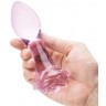Набор из 3 стеклянных анальных пробок Rosebud Butt Plug Set