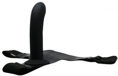 Страпон на эластичных ремнях Ultra Harness Karin Dildo - 16,8 см.