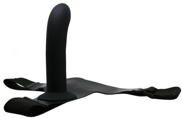 Страпон на эластичных ремнях Ultra Harness Karin Dildo - 16,8 см.