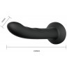 Страпон на эластичных ремнях Ultra Harness Karin Dildo - 16,8 см.