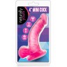 Розовый фаллоимитатор на присоске NATURALLY YOURS 4INCH MINI - 12 см.