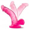 Розовый фаллоимитатор на присоске NATURALLY YOURS 4INCH MINI - 12 см.