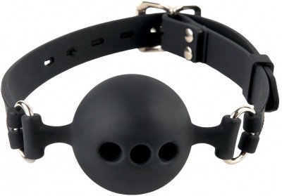 Силиконовый кляп-шар с отверстиями для дыхания Silicone Breathable Ball Gag Small