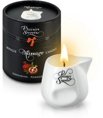 Массажная свеча с ароматом граната Bougie de Massage Gourmande Grenadine - 80 мл.