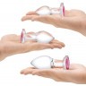 Набор из 3 стеклянных анальных пробок Heart Jewel Plug Set