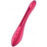 Красный многофункциональный вибратор для пар Satisfyer Elastic Joy
