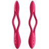 Красный многофункциональный вибратор для пар Satisfyer Elastic Joy