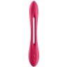 Красный многофункциональный вибратор для пар Satisfyer Elastic Joy