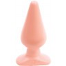 Анальная пробка телесного цвета Butt Plugs Smooth Classic Large - 14 см.