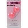 Розовые вагинальные шарики Vibratone DUO-BALLS