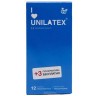 Классические презервативы Unilatex Natural Plain - 12 шт. + 3 шт. в подарок