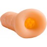 Телесный фаллоудлинитель Extra Size Bubbles - 15,5 см.