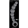 Серая упругая анальная цепочка Flexible Wand - 18 см.