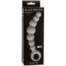Серая упругая анальная цепочка Flexible Wand - 18 см.