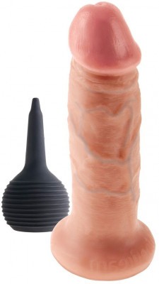 Фаллоимитатор с имитацией семяизвержения 6  Squirting Cock - 17,8 см.