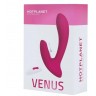 Бордовый вибратор для точки G с вакуум-волновой стимуляцией клитора Venus